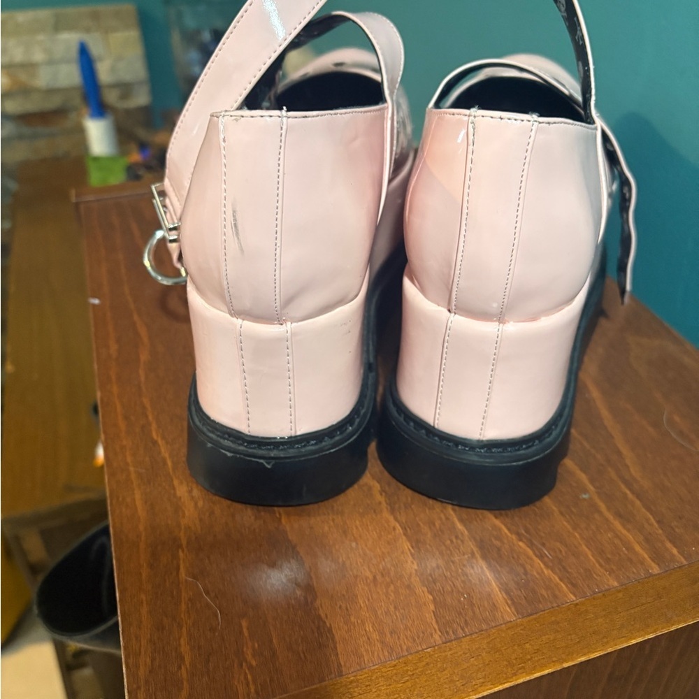 Lamoda Evermore Pink Platform Maryjanes Sz 6-6.5 - Picture 6 of 7